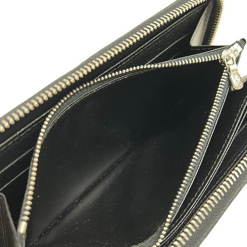 Louis Vuitton Zippy Wallet Epi Long Wallet M60072 Noir Silver Hardware - Picture 4 of 8